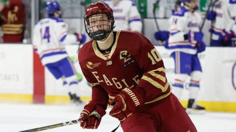 Bruins select Long Island native James Hagens with No. 7 pick to dash Islanders fans’ draft hopes