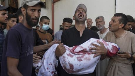 59 Palestinians in Gaza are killed by Israeli airstrikes or shot dead while seeking aid