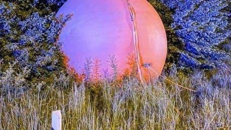 Detmold: Unbekannte rollen schweres Kugelkunstwerk über Straße
