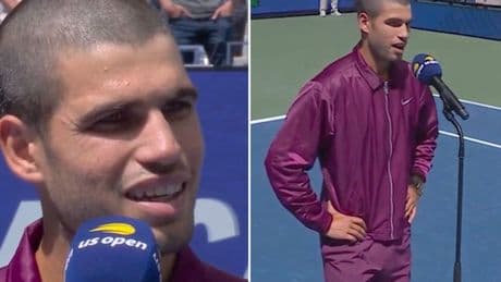 Carlos Alcaraz's reaction to controversial US Open question says it all