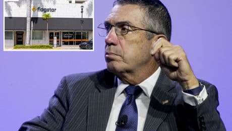 Ex-Flagstar CEO tipped off client on money-laundering probe, talked sensitive info — as underling sat on his lap during video call: suit