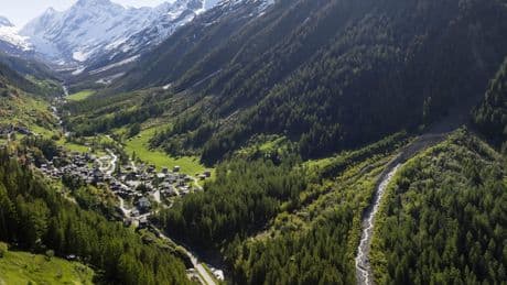 A Swiss village is evacuated because of a threat of a mudslide