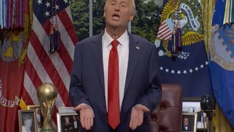 'SNL' roasts Trump for posting an AI image of himself as the pope