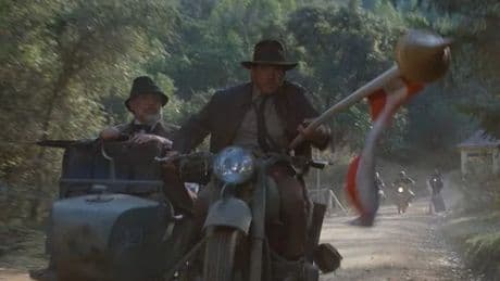 Indiana Jones motorcycle used by Sean Connery and Harrison Ford fetches £100k at auction