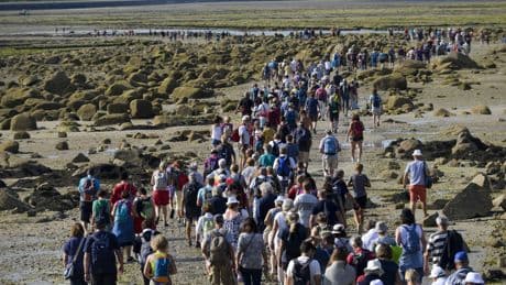 La marée rythme le festival de la minuscule Tatihou