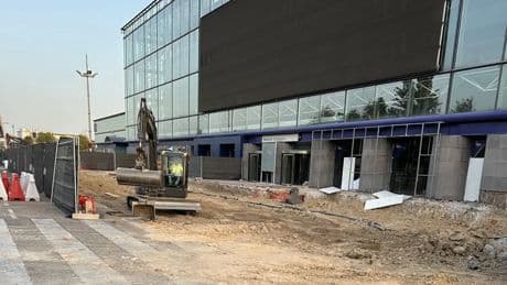 Las obras del circuito de Fórmula 1 avanzan con la construcción de la zona de boxes para los pilotos