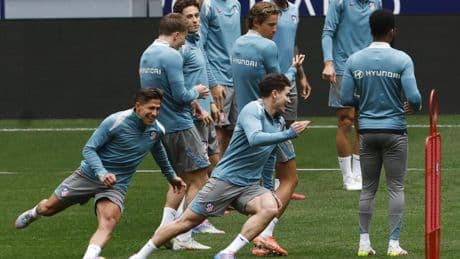 El Atlético, preparado para recibir al Valladolid