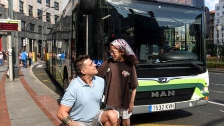 El agradecimiento de Maialen a un conductor de Bizkaibus: «Tenía miedo y él me tranquilizó»