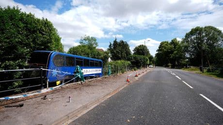 Double-decker bus carrying students plunges into river in England in 'terrifying' crash