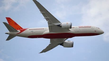Air India flight returns to Hong Kong due to a midair technical issue