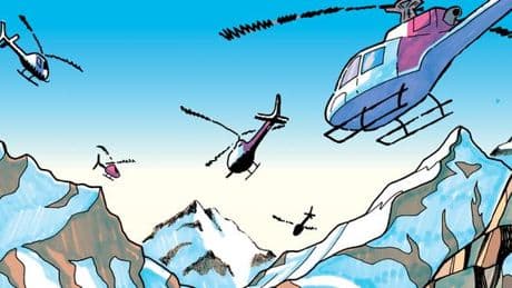 Le vacarme des hélicoptères a ruiné le silence dans le ciel de l’Everest