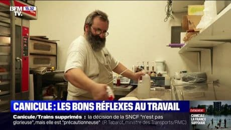 Canicule: les Français adoptent des réflexes pour continuer à travailler