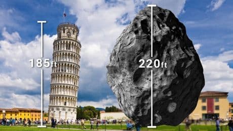Asteroid bigger than the Leaning Tower of Pisa to pass Earth in days
