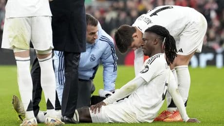 El drama de las lesiones sigue para Eduardo Camavinga: sufre un esguince de tobillo a las puertas del debut del Real Madrid en Liga