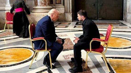 Zelenski'den Trump açıklaması: "En iyi görüşmemiz Vatikan'daydı"