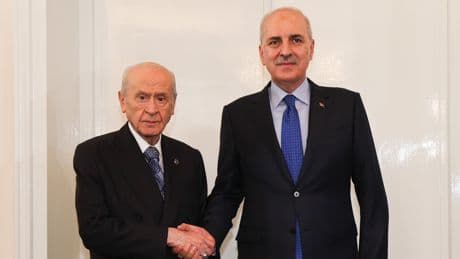 TBMM Başkanı Kurtulmuş, MHP Genel Başkanı Bahçeli'yi ziyaret etti