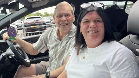 Terminally ill husband and his wife make emotional road trip to honeymoon destination for 'final time'