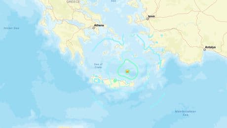 Tsunami warning after magnitude 6 earthquake strikes off Crete coast in Greece