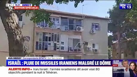 Conflit entre Israël et l'Iran: les images de destruction d'un immeuble dans un quartier résidentiel de Bat Yam après des frappes iraniennes