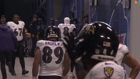 Bizarre moment Ravens players run back to the field after wrongly thinking Bills game was at halftime