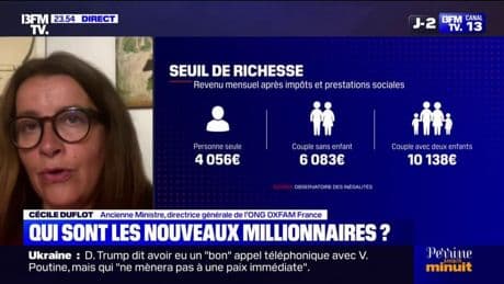 Nouveaux seuils de richesse et de pauvreté: "Il y a potentiellement 160 milliards d'euros qui vont échapper à la redistribution", déclare Cécile Duflot