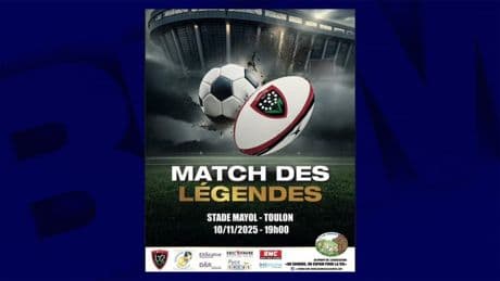 Un match entre le RCT et d'anciens footballeurs de l'équipe de France organisé le 10 novembre au stade Mayol