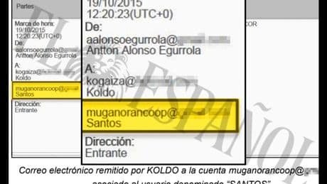 Cerdán tenía correo propio en Noran con el alias de 'El Pequeño': Antxon le informaba de sus negocios comunes