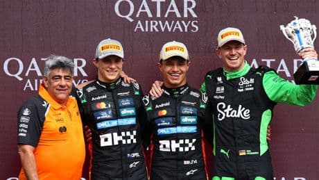 Norris vince nella sua Silverstone, a Hulkemberg e Binotto il primo podio rossocrociato