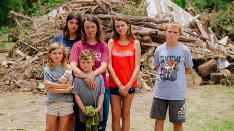 Texas Flood Survivors: Mother of Five Returns to Cabin in Ruins