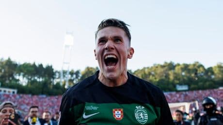 Myles Lewis-Skelly’s priceless reaction as Arsenal close in on Viktor Gyokeres transfer