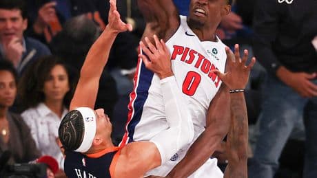 Pistons winning one important battle over Knicks in first two playoff games