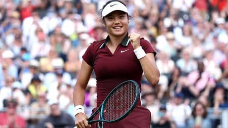 When is Emma Raducanu playing at Queen’s?