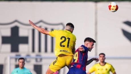 El Barça Atlètic cae en el tercer partido de la pretemporada ante el Nàstic