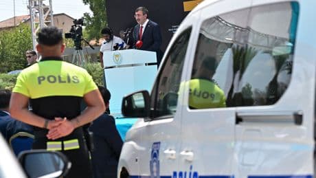 KKTC polisinin kapasitesi artırıldı: Türkiye'den 29 araçlık destek