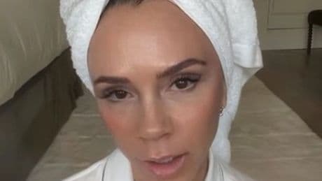 Victoria Beckham puts on a brave face as she shares her beauty routine amid family feud