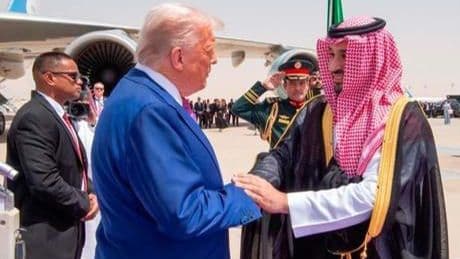 Trump Orta Doğu turuna Suudi Arabistan'dan başladı: İşte ilk görüntüler!
