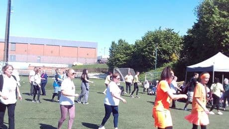 Care home residents celebrate Hamilton sports day