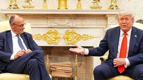 Merz happy - So lief das Treffen bei Donald Trump