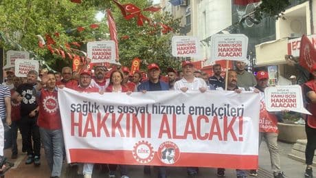 DİSK'in başlattığı yürüyüş Kocaeli'ye ulaştı