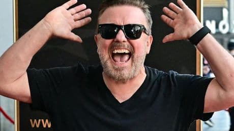 Ricky Gervais risks getting cancelled after jaw-dropping speech on Hollywood Walk of Fame