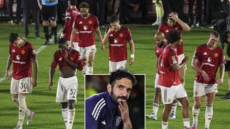 Ruben Amorim aims dig at his Man United flops after dismal Grimsby defeat - as he says sorry to fans and admits 'something has to change'