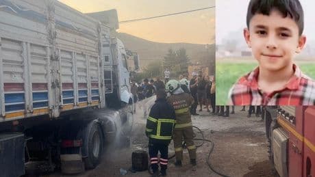 Tırın yakıt deposundaki patlamada ağır yaralanmıştı:  10 yaşındaki Berat, hayatını kaybetti