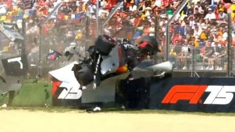 Yuki Tsunoda in lucky escape after horror crash sees F1 car fly through air at Imola GP