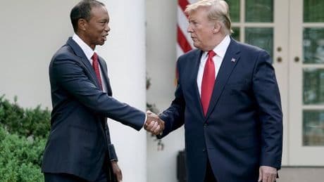 How Donald Trump and son Don Jr reacted to Tiger Woods and Vanessa's relationship