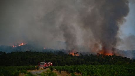 Grootste bosbrand in Frankrijk sinds 1949 houdt aan: ‘Ramp van ongekende omvang’
