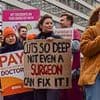 Labour accused of 'crocodile tears' over junior doctors strike as ministers criticise medical union for low turnout in ballot - but Rayner's flagship Bill will make walkouts even EASIER