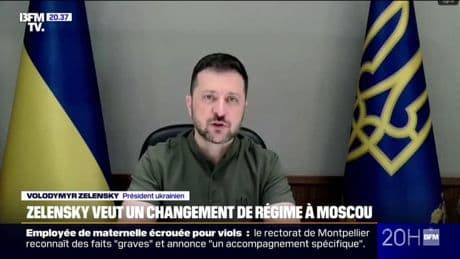 Volodymyr Zelensky appelle à un changement de régime en Russie sinon "Moscou continuera de déstabiliser les pays voisins"