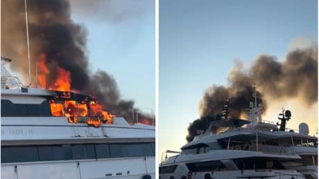 Fiamme nel porto di Saint Tropez: a fuoco il super yacht da 80mila dollari a settimana
