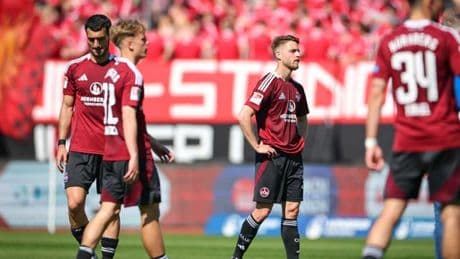 2. Fußball-Bundesliga: 1. FC Nürnberg verpasst Chance - Sorgen um Castrop