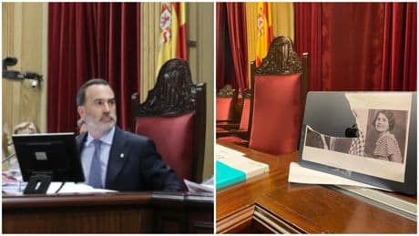 El presidente del Parlamento balear, Le Senne (Vox), a juicio por delito de odio tras romper una foto de víctimas de Franco